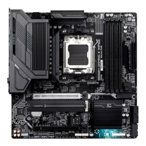 Gigabyte B850M GAMING X WIFI6E | Processor family AMD | Processor socket AM5 | DDR5 SDRAM | Supported hard disk drive interfaces M.2, SATA | Number of SATA connectors 4 | Micro ATX