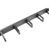 Lanberg 19" cable management panel with 5 plastic holders 1U type B | AK-1202-B | Black