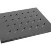 Lanberg 19" fixed shelf 1U/465x515mm, max load capacity up to 120kg | AK-1003-B | Black