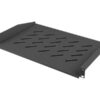 Lanberg 19" fixed shelf 1U/483x315mm, max load capacity up to 25kg | AK-1008-B | Black