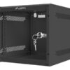 Lanberg | Rack cabinet 10" wall-mount 4U/280x310 (flat pack) with glass door | WF10-2304-10B | Black