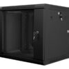 Lanberg | Rack cabinet 19" double-section wall-mount 9U/600x600 (flat pack) | WF02-6609-10B | Black