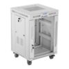 Lanberg | Rack cabinet 19" free-standing 15U/600x600 (flat pack) with glass door, LCD | FF01-6615-12SL | Grey