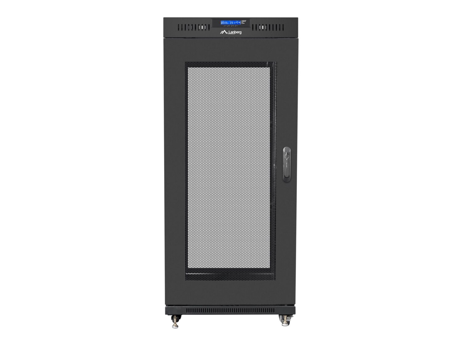 Lanberg | Rack cabinet 19" free-standing 15U/800x1000 (flat pack) with mesh door, LCD | FF01-8015-23BL | Black