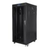 Lanberg | Rack cabinet 19" free-standing 27U/600x800 (flat pack) with glass door, LCD | FF01-6827-12BL | Black