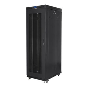 Lanberg | Rack cabinet 19" free-standing 27U/800x1000 (flat pack) with glass door, LCD | FF01-8027-23BL | Black