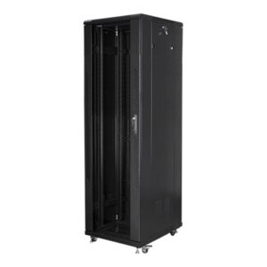 Lanberg | Rack cabinet 19" free-standing 42U/600x1000 (flat pack) with mesh door lCD V2 | FF01-6042-23BL | Black
