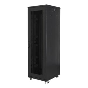 Lanberg | Rack cabinet 19" free-standing 42U/600x800 (flat pack) with mesh door | FF01-6842-23B | Black