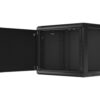 Lanberg | Rack cabinet 19" wall-mount 9U/600x450 for self-assembly with metal door (flat pack) | WF01-6409-00B | Black
