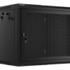 Lanberg | Rack cabinet 19" wall-mount 9U/600x450 with perforated door (flat pack) | WF01-6409-23B | Black