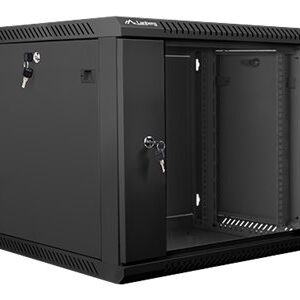 Lanberg Rack cabinet 19" wall-mount 9U/600x600 (flat pack) V2, black | Lanberg