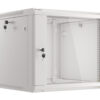 Lanberg | Rack cabinet 19" wall-mount 9U/600x600 (flat pack) with glass door | WF01-6609-10S | Grey