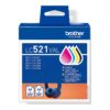 Brother LC521VAL | Ink Cartridge | Black, Cyan, Magenta,Yellow