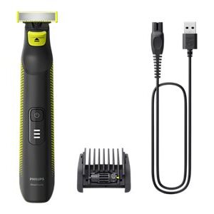 Philips OneBlade Pro Face and Body QP6506/15, 5-in-1 Adjustable comb, Wet and Dry use, LED digital display | Philips