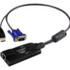 Aten | USB VGA KVM Adapter | 1 x RJ-45 Female, 1 x USB Male, 1 x HDB-15 Male