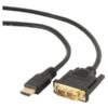 Gembird monitoriaus kabelis HDMI/DVI-DM (18+1) 1.8m | Cablexpert | HDMI to DVI-D | 1.8 m
