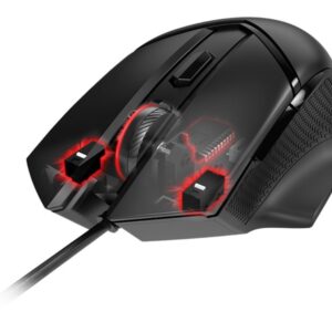 MSI CLUTCHGM20 ELITE Gaming USB RGB Adjustable up to 6400 DPI Desktop Laptop Gaming Grade Optical Mouse (Clutch GM20 ELITE) | MSI