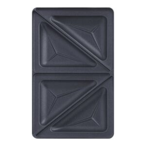 TEFAL | Triangle toasted sandwich set for Snack Collection | XA800212 | Dimensions (W x L) 13 x 22.5 cm | Black