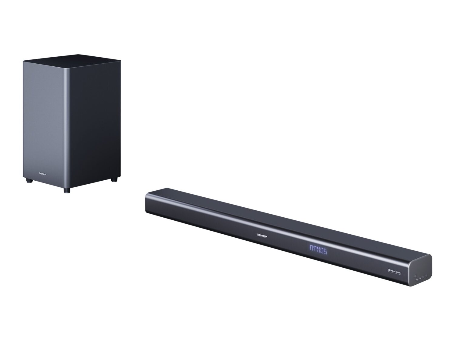 Sharp HT-SBW460 3.1 Soundbar with Wireless Subwoofer and Dolby Atmos for TV above 40", HDMI ARC/CEC, Bluetooth, 95cm, Black | Sharp | TV SoundBar with Wireless Subwoofer | HT-SBW460 | Black | No | USB port | Bluetooth | 440 W | Wireless connection