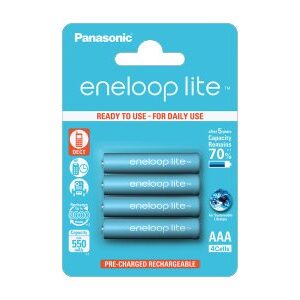 Panasonic | ENELOOP Lite BK-4LCCE/4BE | AAA | 550 mAh | 4 pc(s)