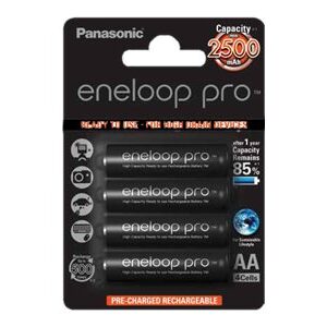 Panasonic | ENELOOP Pro BK-3HCDE/4BE | AA | 2500 mAh | 4 pc(s)