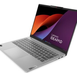 Lenovo IdeaPad Slim 5 14Q8X9 | Cloud Grey | 14 " | IPS | WUXGA | 1920 x 1200 pixels | Anti-glare | Snapdragon X | X1-26-100 | 16 GB | Soldered LPDDR5x | Solid-state drive capacity 512 GB | Qualcomm Adreno GPU | Windows 11 Home | 802.11be | Bluetooth version 5.4 | Keyboard language English | Warranty 24 month(s) | Battery warranty 12 month(s)