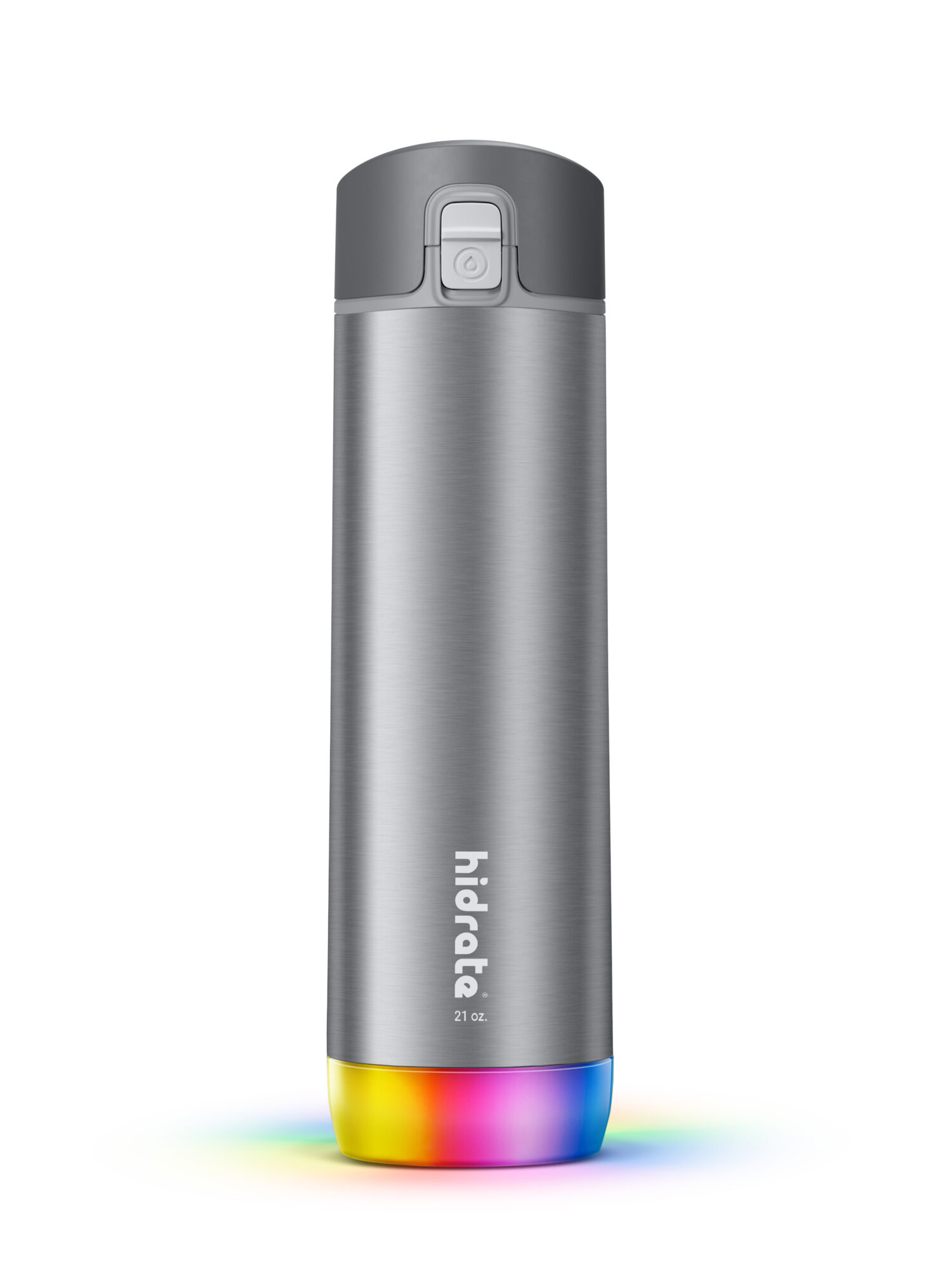 HidrateSpark PRO Chug smart drink bottle, 0.62 L, silver