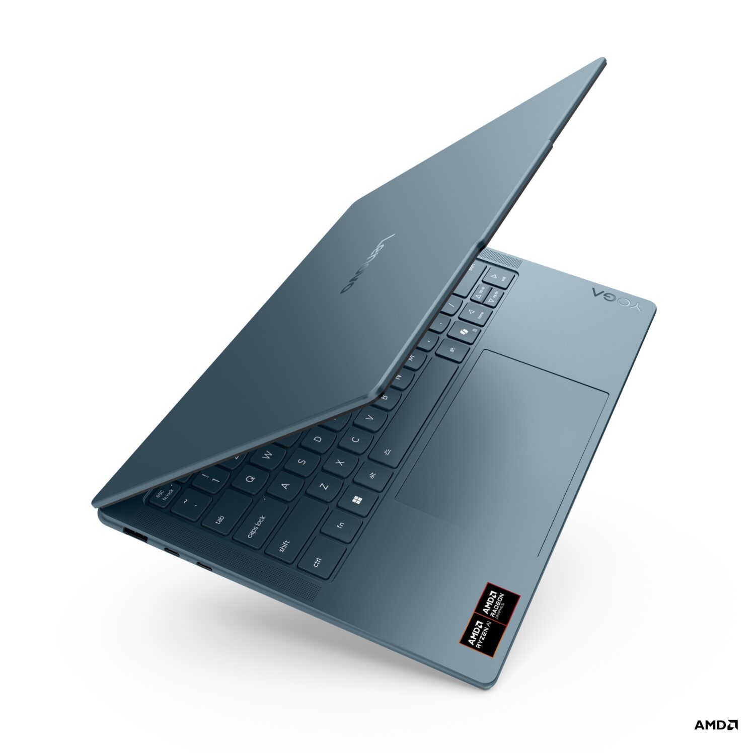 Lenovo Yoga Slim 7 14AKP10 | Tidal Teal | 14 " | OLED | WUXGA | 1920 x 1200 pixels | Glossy | AMD Ryzen AI 5 | 340 | 16 GB | Soldered LPDDR5x | Solid-state drive capacity 512 GB | AMD Radeon 840M Graphics | Windows 11 Home | 802.11be | Bluetooth version 5.4 | Keyboard language English | Keyboard backlit | Warranty 24 month(s) | Battery warranty 12 month(s)