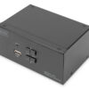 Digitus KVM Switch, 2-Port, Dual Display, 4K, DisplayPort | DS-12862