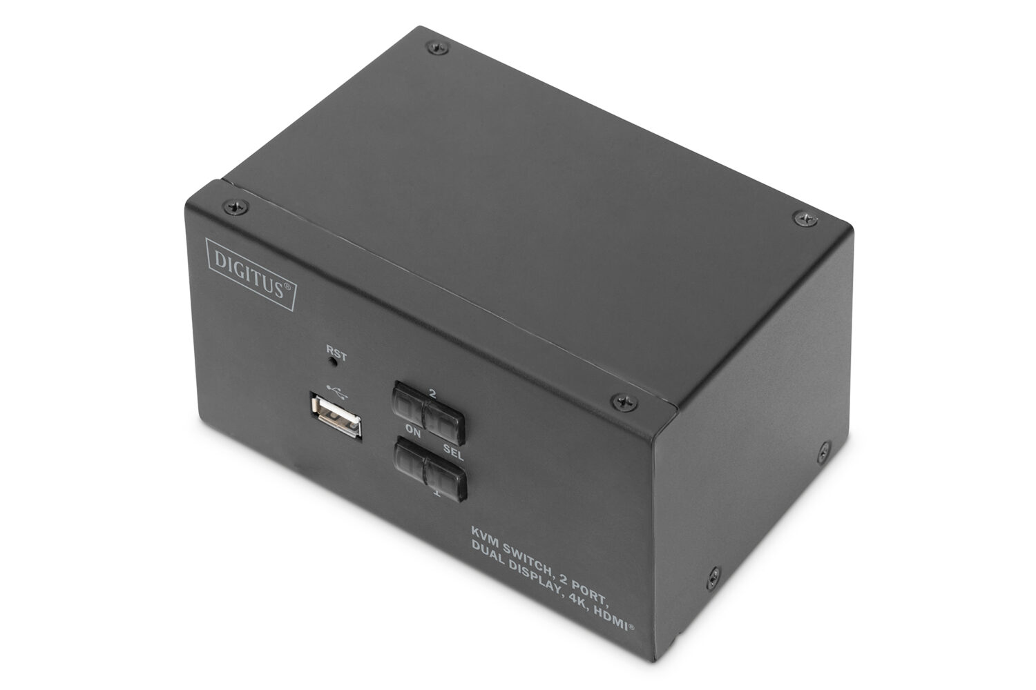 Digitus KVM Switch, 2 Port, Dual Display, 4K, HDMI | DS-12860