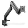 Digitus Desk Mount | Universal Single Monitor Mount with Gas Spring and Clamp Mount | Adjustable Height, Rotate, Tilt, Swivel | 15-35 " | Maximum weight (capacity) 15 kg | Black