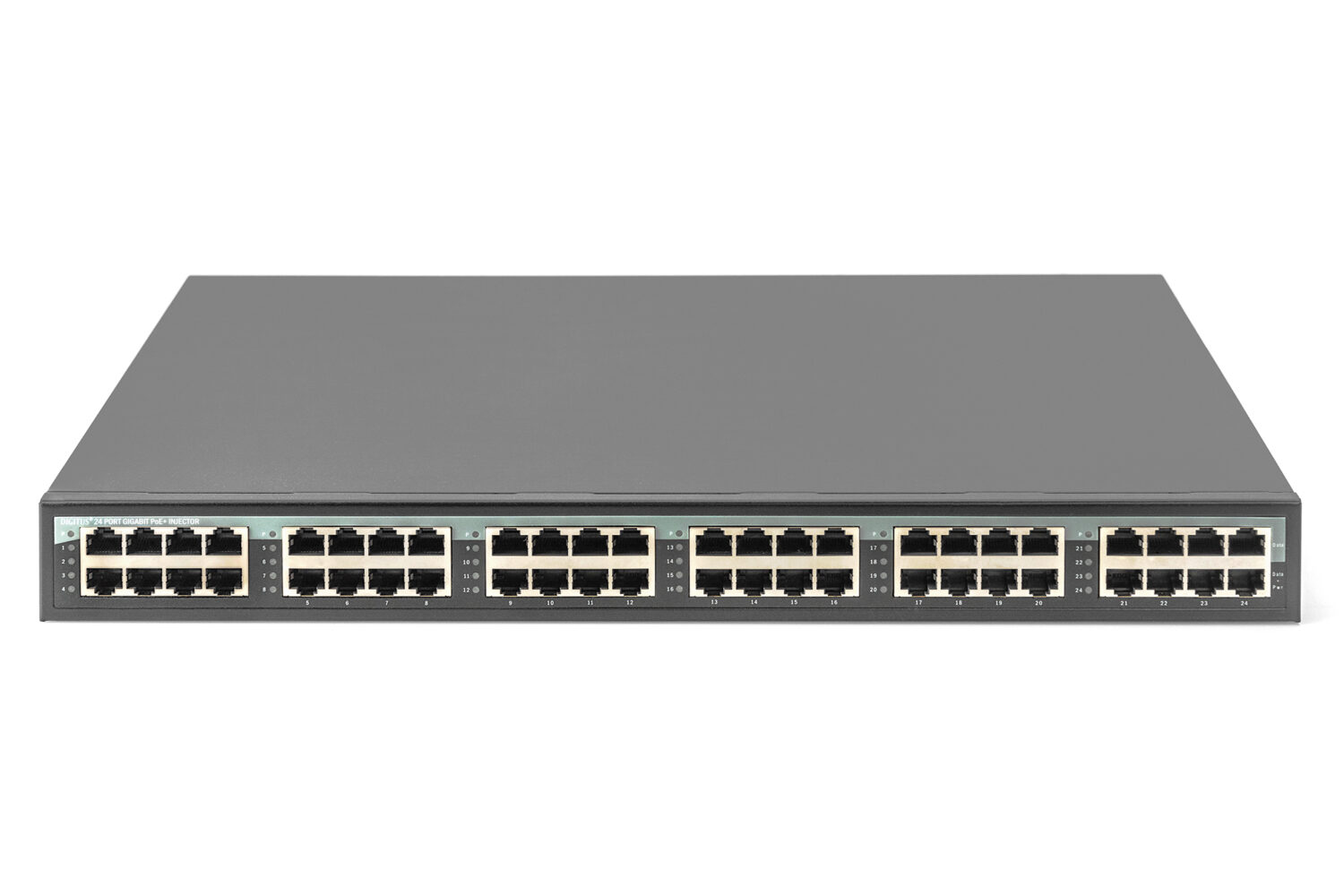 Digitus | 24 Port 10G Ethernet PoE+ Injector, 802.3at, 370 W | DN-95117