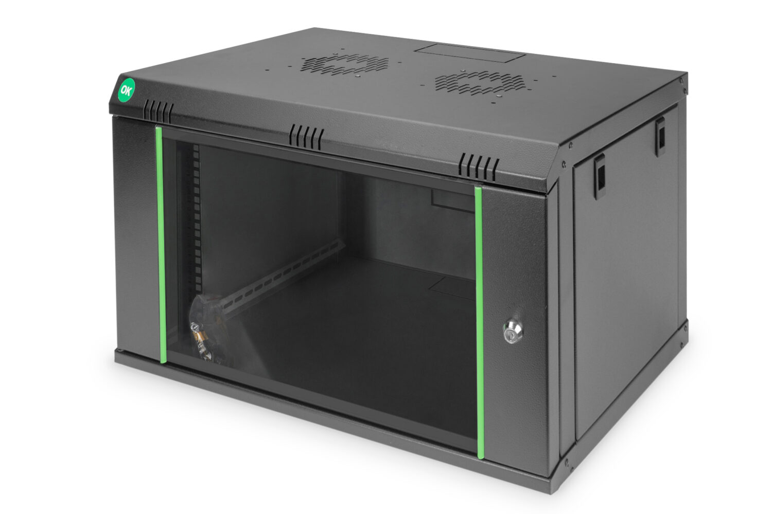 Digitus Wall Mounting Cabinets Dynamic Basic Series | DN-19 07-U-EC-SW | Black | 38.9 x 60 x 45 cm