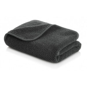 Bath towel GRACCIOZA BEE WAFFLE STORM, dark grey, 70 x 140 cm | GRACCIOZA