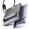 AXAGON Compact desktop USB contact Smart card/ID card reader with long USB-A cable | CRE-SM3T