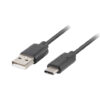 Lanberg USB Type-C to USB Type-A 2.0 Cable, 0.5 m | CA-USBO-10CU-0005-BK | USB Type-C to USB Type-A