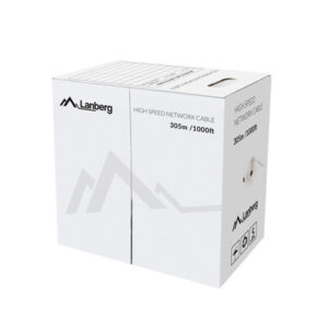 Lanberg LAN Cable Cat.6 UTP, Solid CU Fluke Passed | LCU6-12CU-0305-S | 305 m