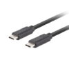 Lanberg USB-C 3.1 Gen 2 Cable, 10GB/s PD100W, 1.8 m | CA-CMCM-32CU-0018-BK | USB Type-C to USB Type-C