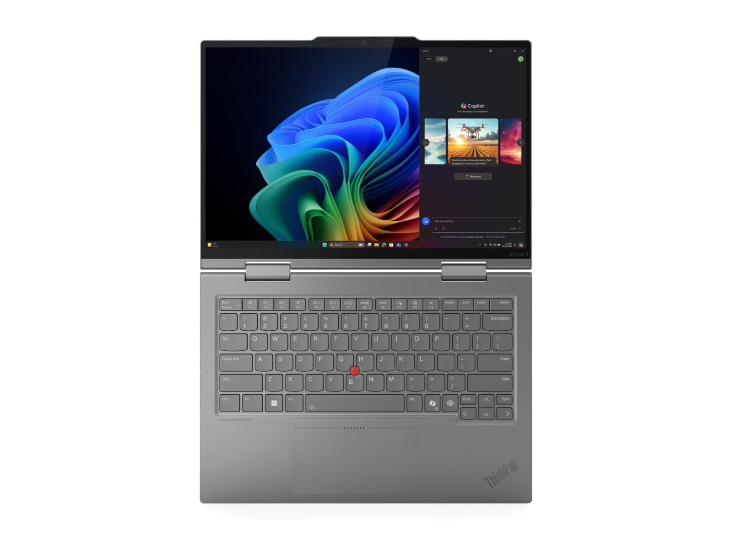 Lenovo ThinkPad X1 2-in-1 G10 | Grey | 14 " | IPS | Touchscreen | WUXGA | 1920 x 1200 pixels | Anti-glare | Intel Core Ultra 5 | 225U | 16 GB | Soldered LPDDR5x | Solid-state drive capacity 512 GB | Intel Graphics | Windows 11 Pro | 802.11ax | Bluetooth version 5.3 | LTE Upgradable | Keyboard language Nordic | Keyboard backlit | Warranty 36 month(s) | Battery warranty 12 month(s)