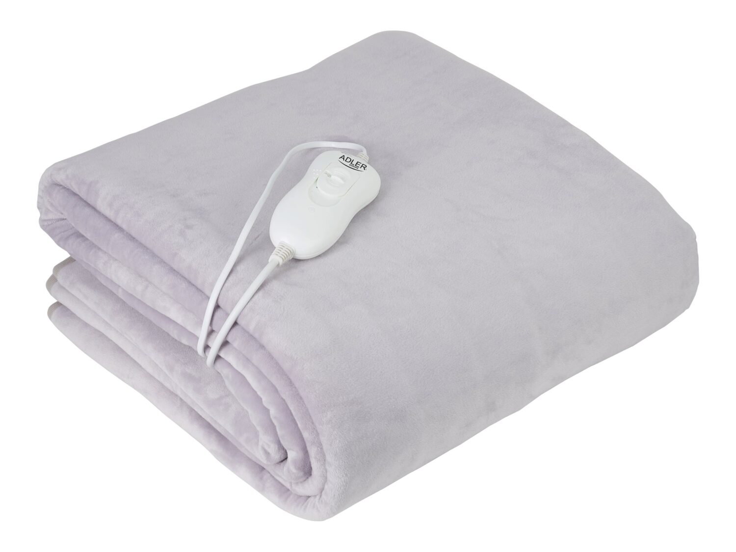 Adler | Electric blanket | AD 7425 | Number of heating levels 4 | Number of persons 1 | Washable | Remote control | Coral fleece | 60 W | Grey