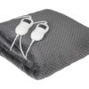 Camry | Electric Heated Blanket | CR 7417 | Number of heating levels 8 | Number of persons 2 | Washable | Remote control | Coral fleece/Polyester | 60 W | Grey