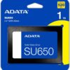 ADATA | Ultimate SU650 | 1000 GB | SSD form factor 2.5" | Solid-state drive interface SATA 6Gb/s | Read speed 520 MB/s | Write speed 450 MB/s