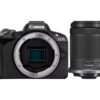Canon | EOS R50 - digital camera RF-S 18-150mm F3.5-6.3 IS STM lens | Megapixel 24.2 MP | ISO sensitivity (max) ISO 51200 | Wi-Fi | Automatic, manual | CMOS | Black