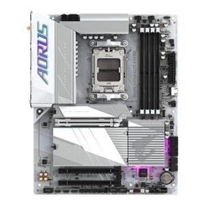 Gigabyte B650E A ELITE X ICE | Processor family AMD | Processor socket AM5 | DDR5 | Supported hard disk drive interfaces SATA, M.2 | Number of SATA connectors 4