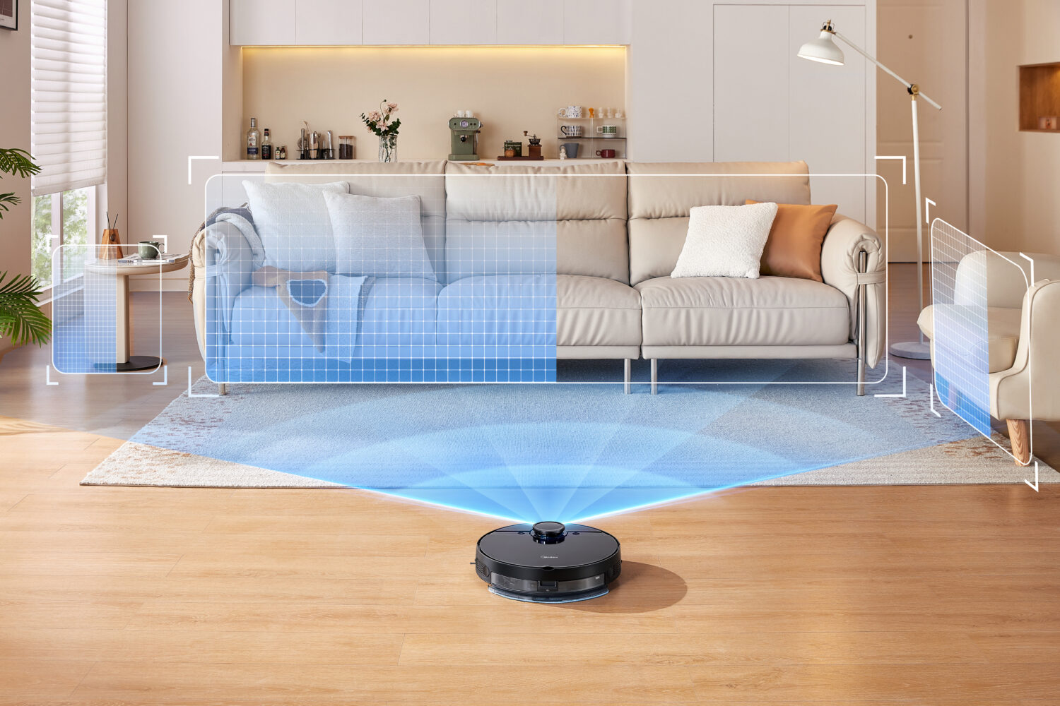 Midea Robot Vacuum Cleaner | M7 Evo | Dry | Lithium ion | 5200 mAh | Dust capacity 0.43 L | 1500 Pa | Black