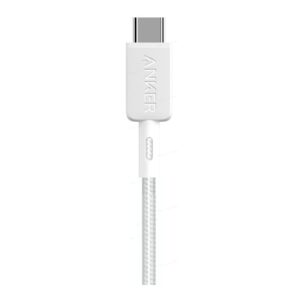 Anker 322 Nylon Cable, White | A81H6G21 | USB-A to USB-C