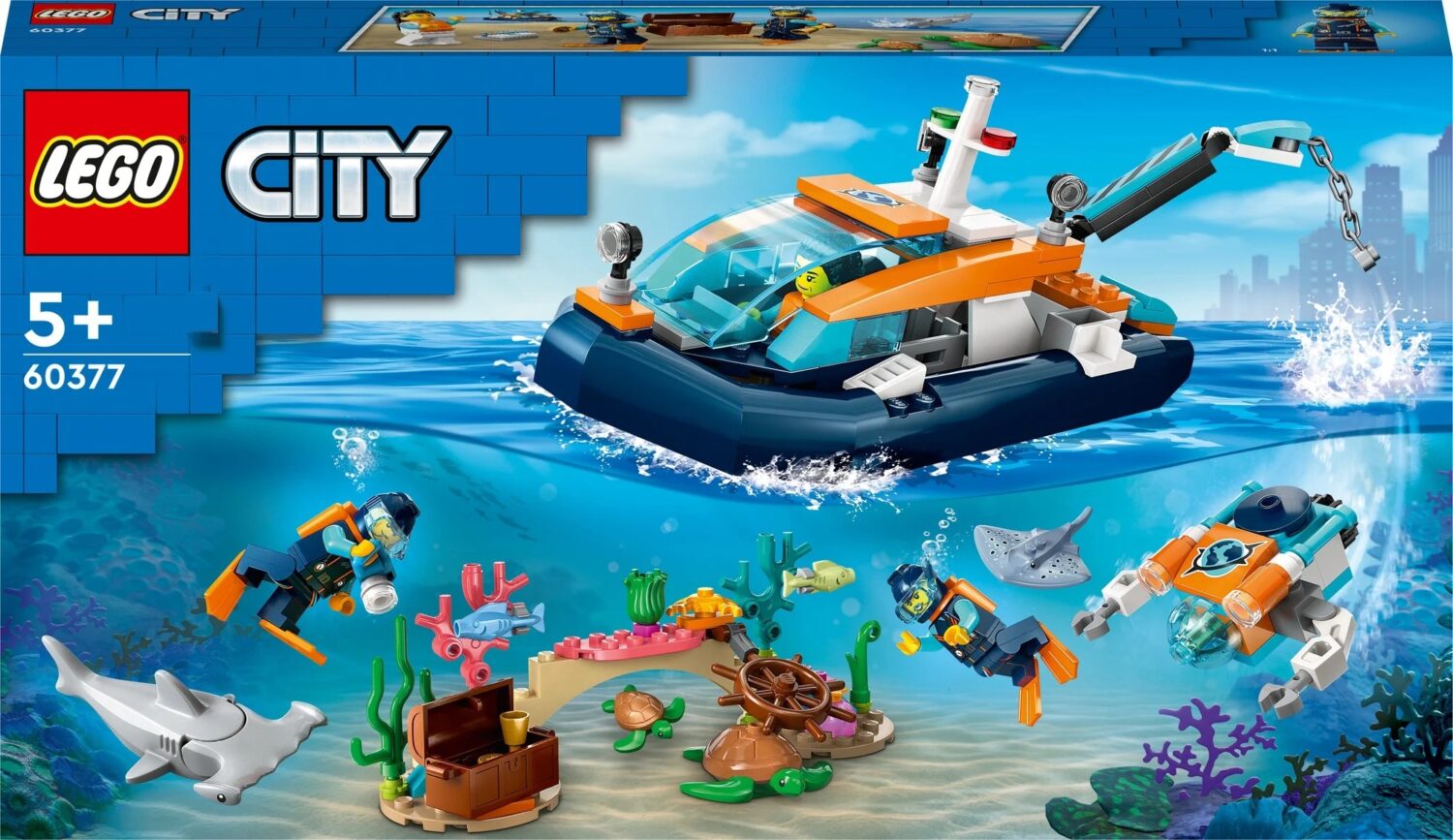 LEGO | City Diver Explorer Ship 60377, 182 pcs.