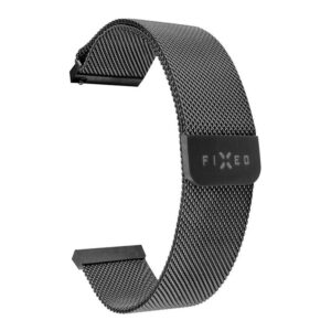 Fixed | Mesh Strap with Quick Release 20mm for Smartwatch | Black