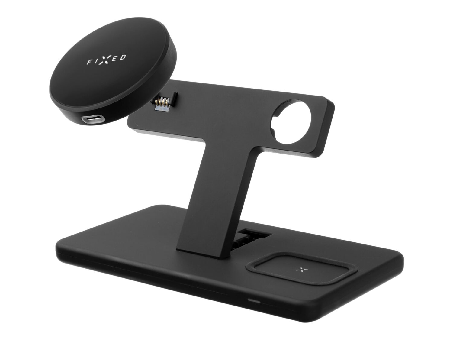 Fixed | MagPowerstation 3-in-1 wireless charging stand with MagSafe mount support | FIXMPOS-BK