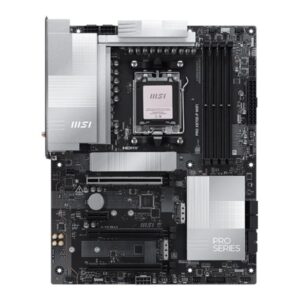 MSI PRO X870E-P WIFI | Processor family AMD | Processor socket AM5 | DDR5 UDIMM | Supported hard disk drive interfaces SATA, M.2 | Number of SATA connectors 4